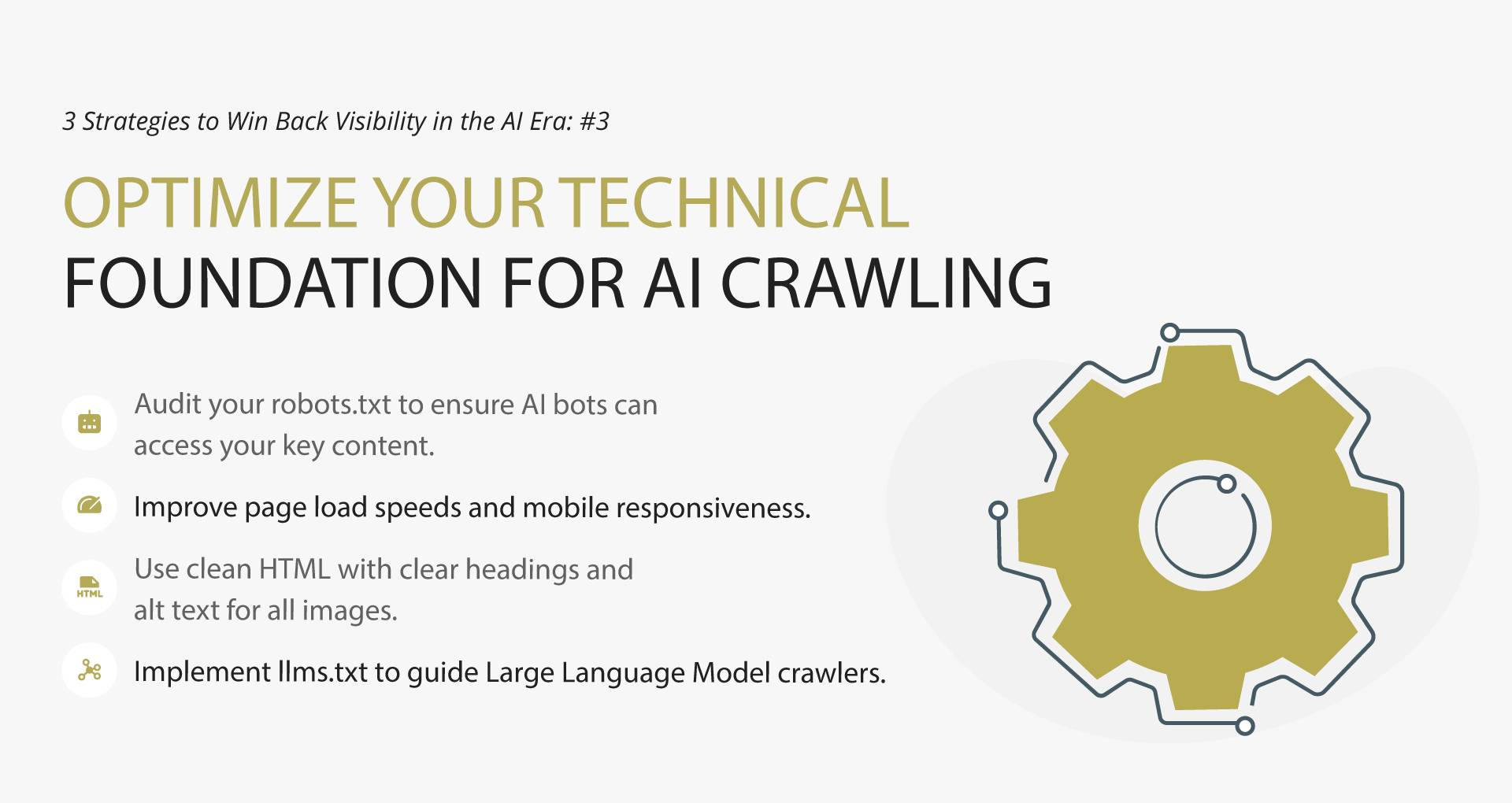 Optimize Your Technical Foundation for AI Crawling