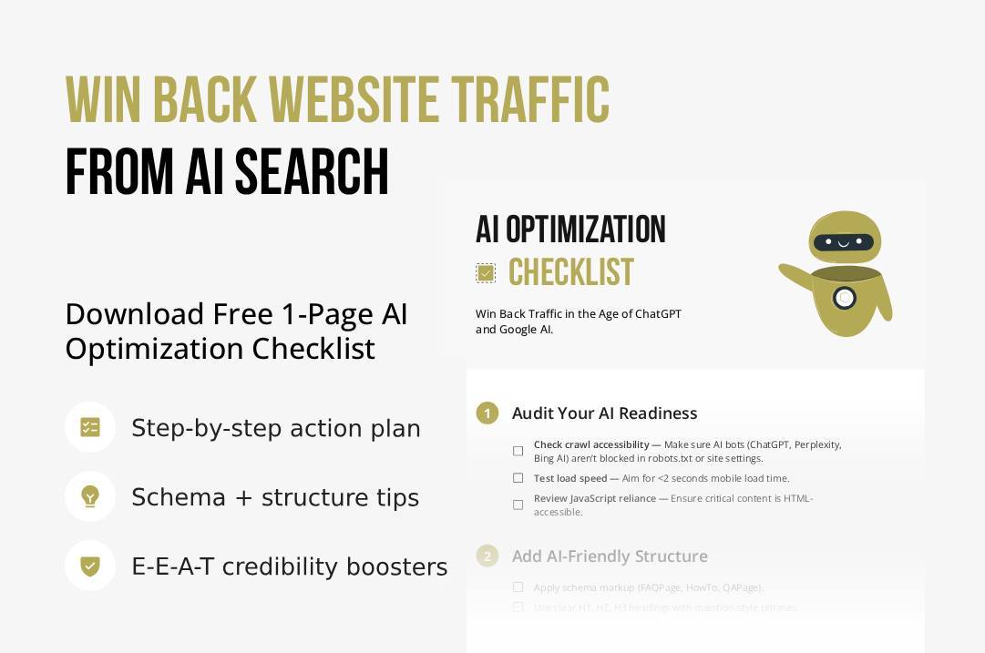 Win Back Website Traffic from AI Search
