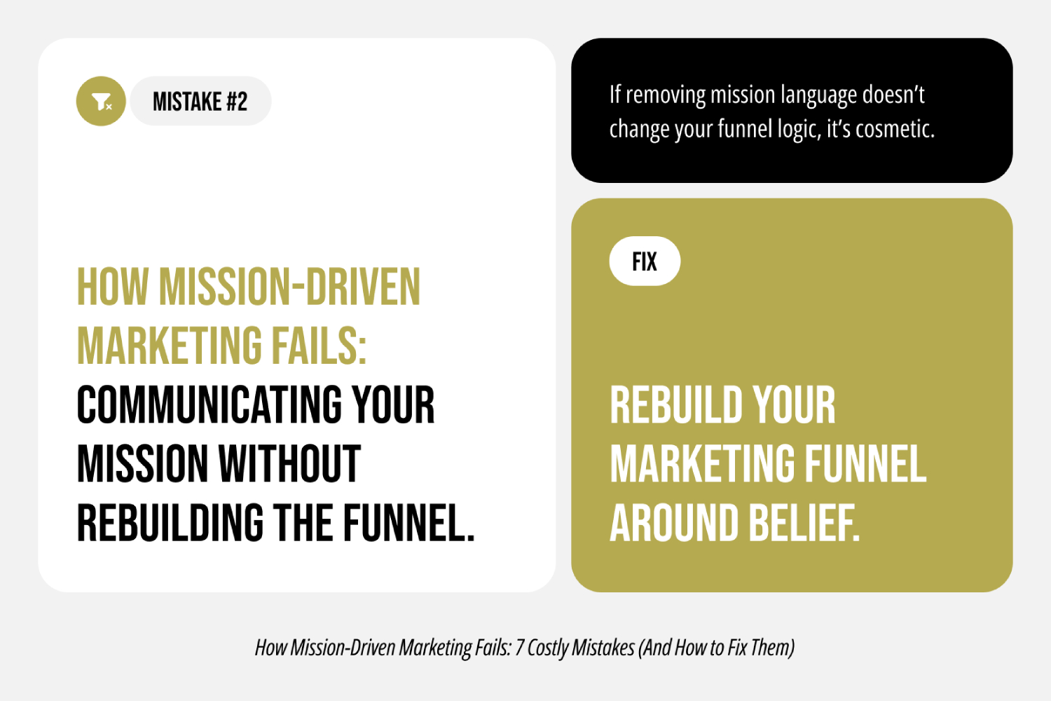 Mistake #2: Adding Mission Language Without Rebuilding the Funnel