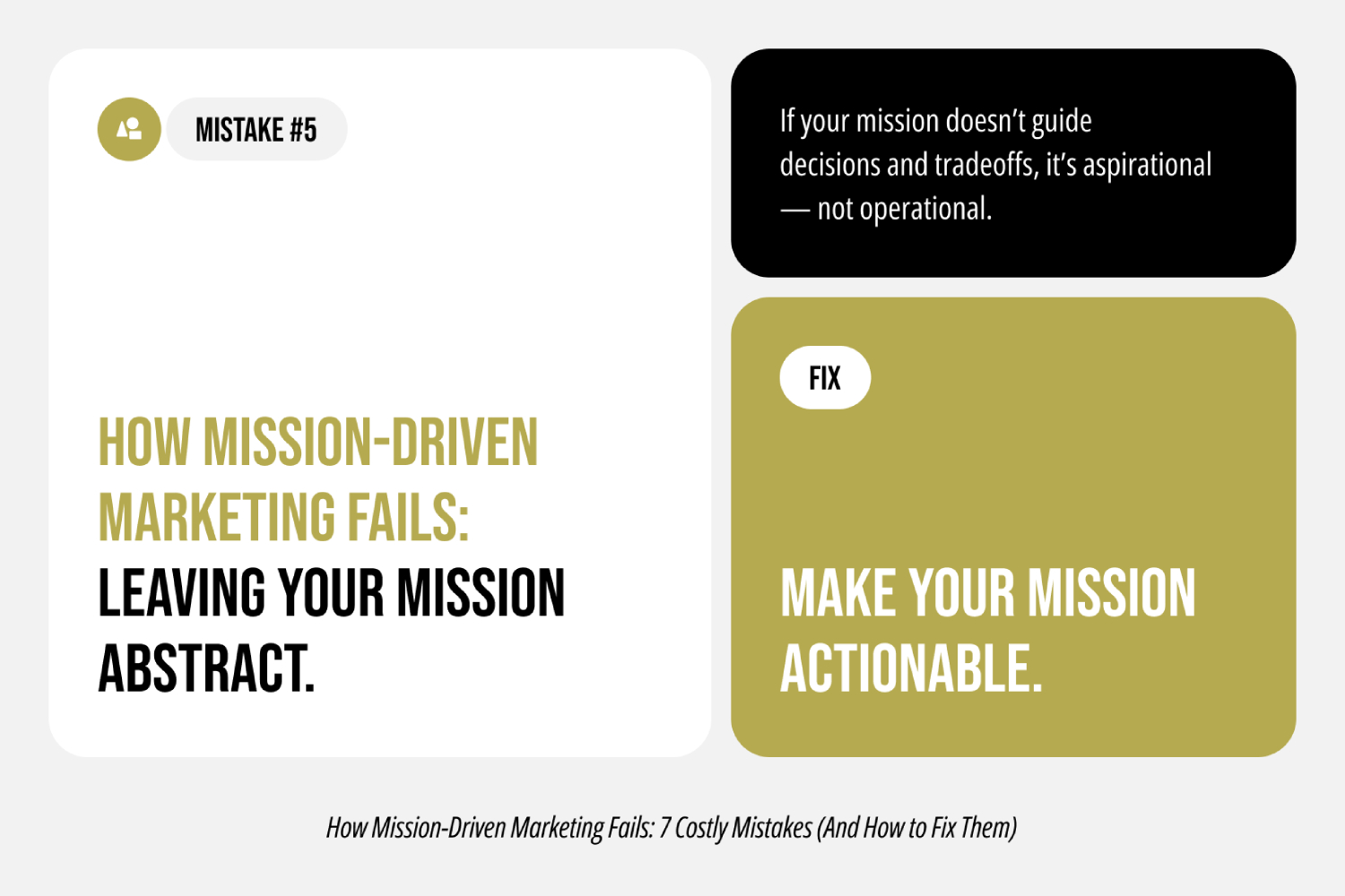 Mistake #5: Defining Mission Abstractly Instead of Operationally