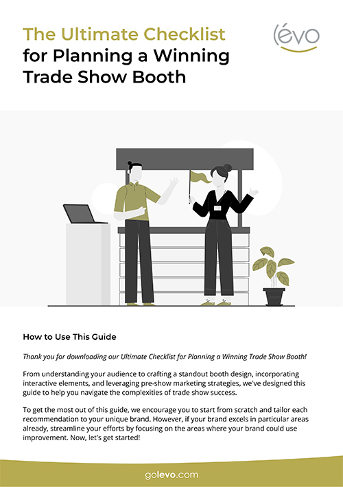 The ultimate checklist for planning a winning tradeshow booth