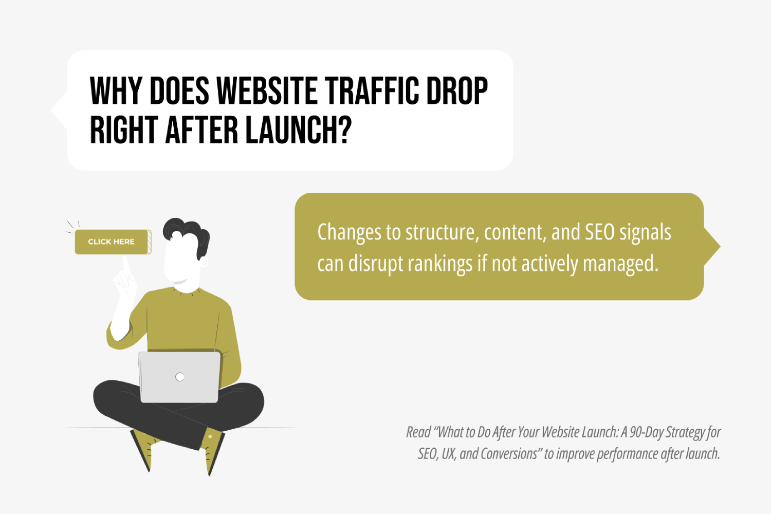 Why do websites lose traffic after launch?
